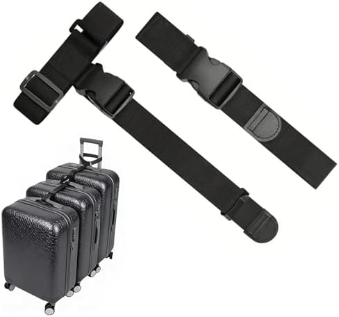Luggage Straps, Add a Bag Luggage Strap, Heavy Duty Adjustable Suitcase Belt by Gsiujch