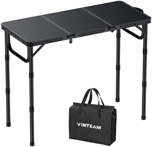 VINTEAM Tri-Folding Camping Table by VINTEAM