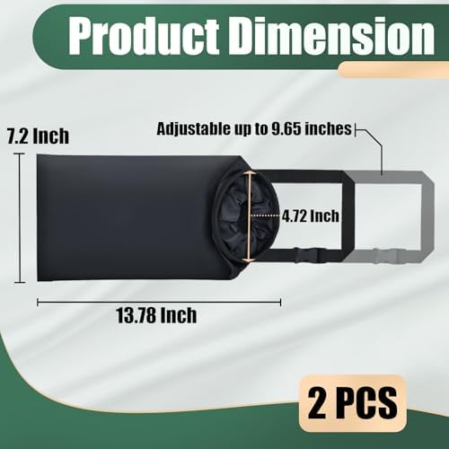 ecocstm 2 PCS Car Trash Bags, Car Accessories Washable Garbage Bag Hanging - Image 3