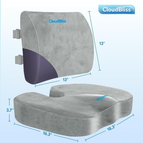 CloudBliss Lumbar Support Pillow & Seat Cushion Set - Image 5