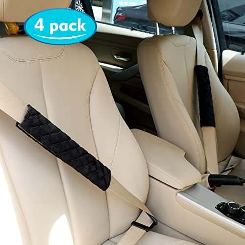Tatuo 4 Pack Seat Belt Cover Extra Long Soft Pad - Image 3