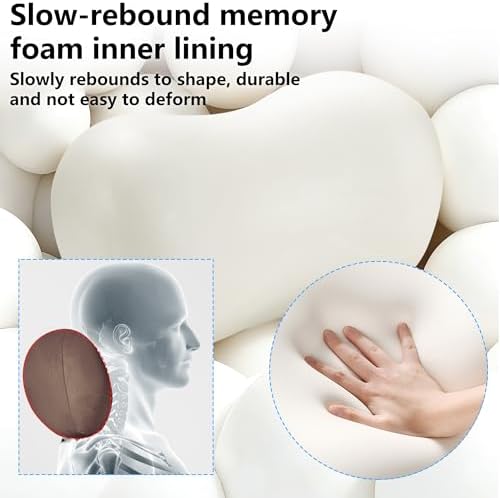 Car Neck Pillow Seat Ergonomic Design Memory Foam, 2 Pack - Image 5