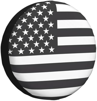 Spare Tire Cover American USA Flag Wheel Protectors by Unknown