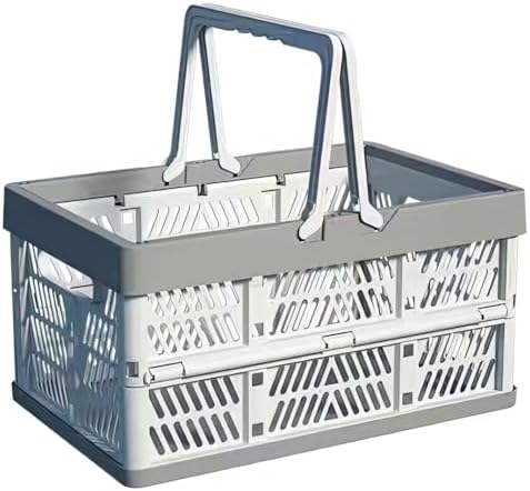 Collapsible Crate Milk Crates for Storage Plastic shopping basket 20L for by Unknown