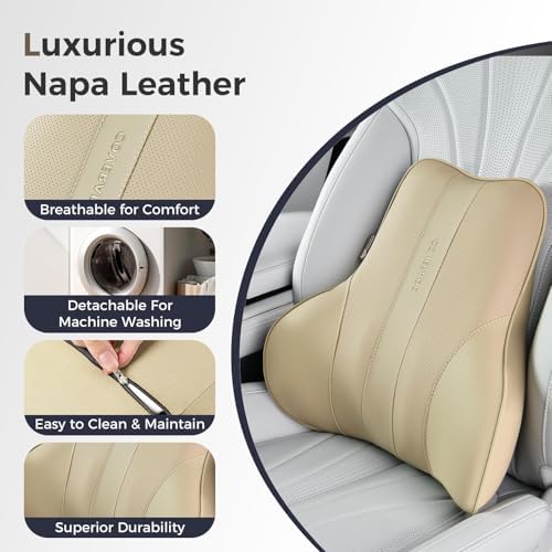Coverado Lumbar Support Pillow for Car, Ergonomic Memory Foam Back Pillow for - Image 5