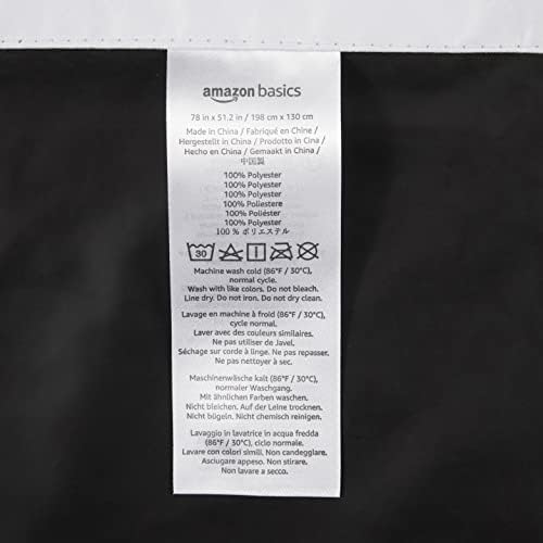 Amazon Basics Portable Room Darkening Light Blocking Blackout Curtain Shade - Image 5