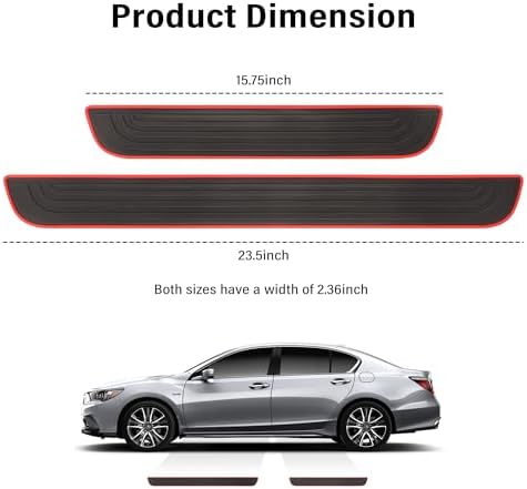 4PCS Car Door Sill Protector, Anti-Scratch & Waterproof Car Door Sills Scratch - Image 2