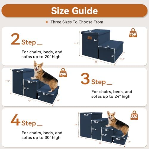 Zerbuger Dog Stairs with Storage - Image 2