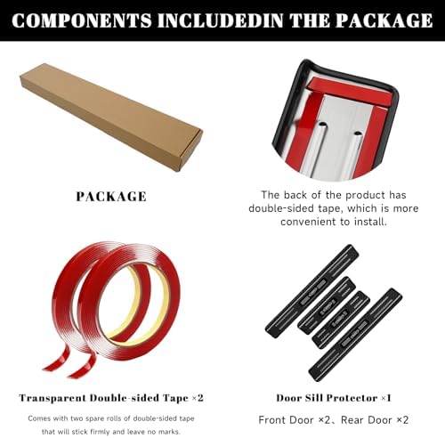 4PCS Car Door Edge Guards Door Sill Protector - Image 7