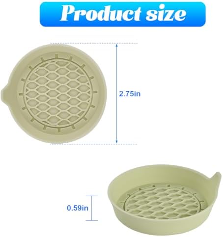 Zpana 4PCS 3.15 Inch Car Cup Holder Coasters Silicone Non-Slip Apricot - Image 2