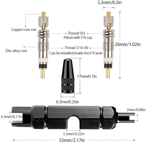 Presta Valve Core Bike Valve Core Removal Tool MTB Tire Valve Stem Repair - Image 2