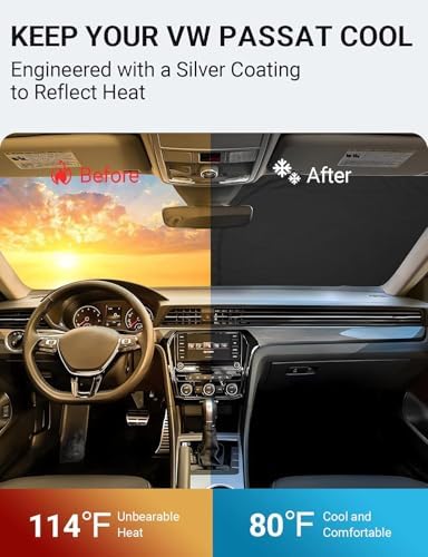 Proadsy Custom Fit Car Windshield Sun Shade - Image 2
