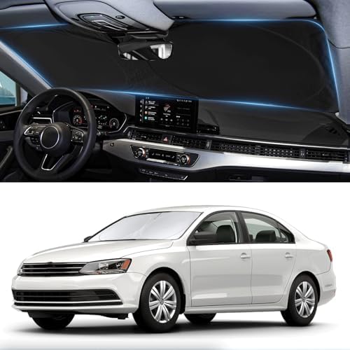 Windshield Sunshade for 2011-2017 2018 Volkswagen VW Jetta Sun Visor Shield - Image 4
