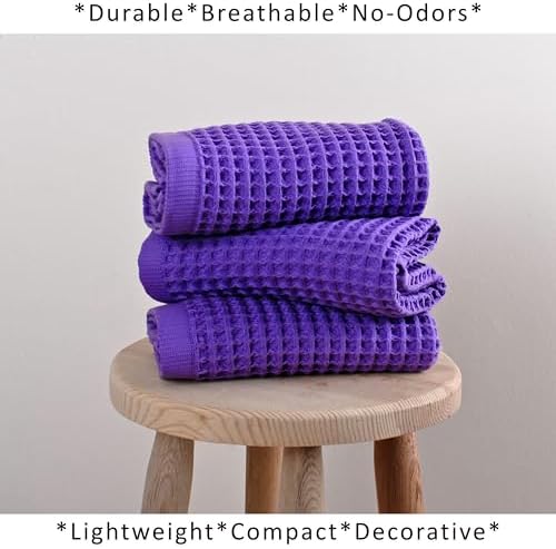 PÜSKÜL Natural 100% Turkish Cotton Waffle Kitchen and Hand Towels - Image 6