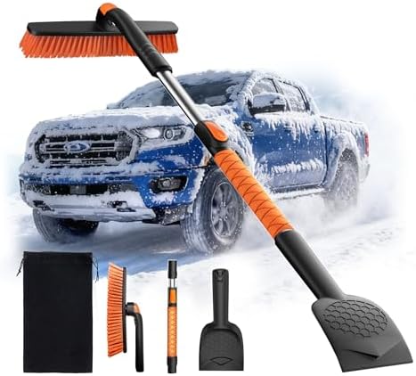 45" Extendable Snow Brush and Ice Scrapers by Amadaw