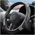 14.5-15 Inch Leather Steering Wheel Cover, Non Slip by HAMOJUF