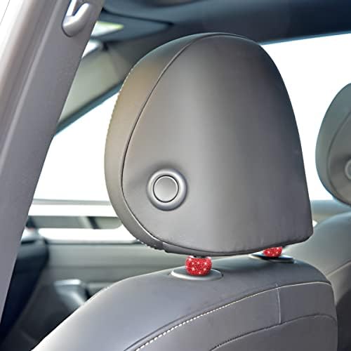 BELOMI 4 Pack Car Headrest Collars, Bling Car Head Rest Collars Rings Decor - Image 5