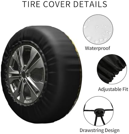 Life is Good Spare Tire Cover Weatherproof Sun Protection Dust-Proof Wheel Tire - Image 5