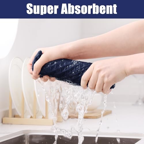 Homaxy Microfiber Waffle Weave Kitchen Towels, 6 Pack - Image 3