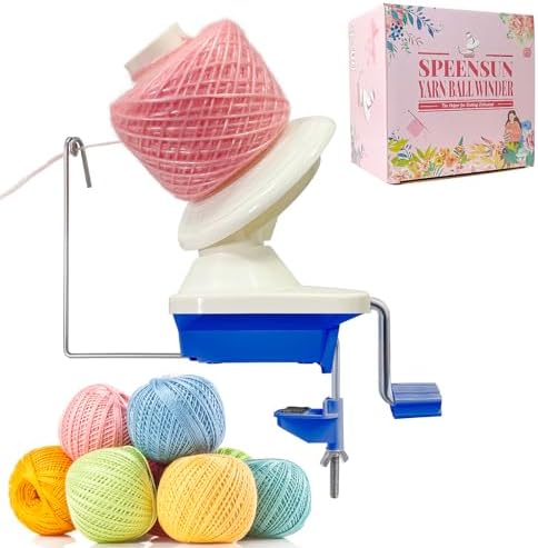 SPEENSUN 3.5 OZ Yarn Ball Winder, Low Noise Spinner by SPEENSUN