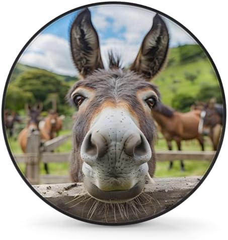 Spare Tire Cover Elegant Donkey Wheel Covers Protectors Waterproof Dust-Proof - Image 2