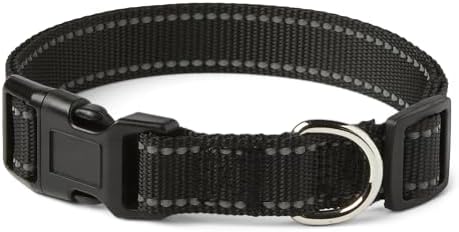 Amazon Basics Reflective Polyester Dog Collar, Adjustable Length 15"-23.5" by AmazonBasics