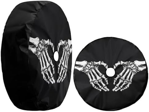 Love Heart Skeleton Spare Tire Cover - Image 3