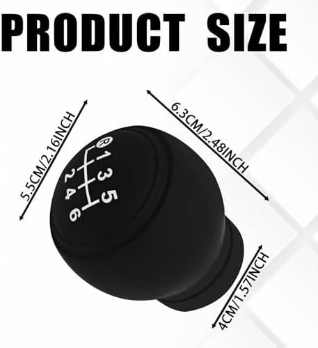 Automotive Gear Shift Knob Cover, 6-Speed Manual Transmission Silicone Shift - Image 2