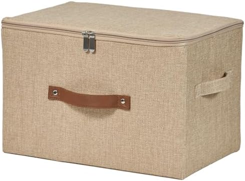 Storage Bins with Zipper Lids Decorative Lidded Baskets Boxes by VinneGenzz