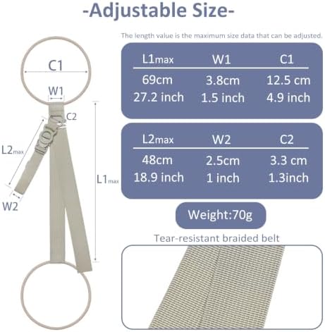 Luggage Straps for Suitcases, 1 Khaki - Image 4