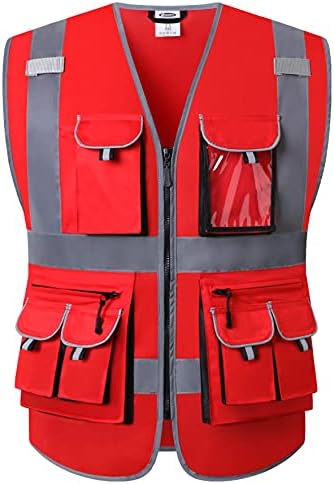 JKSafety Hi Vis Safety Vest for Men Women by JKSafety