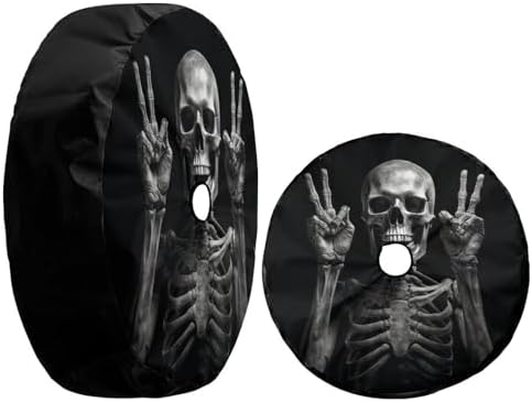 Head and Horn Pattern Spare Tire Cover - Image 3