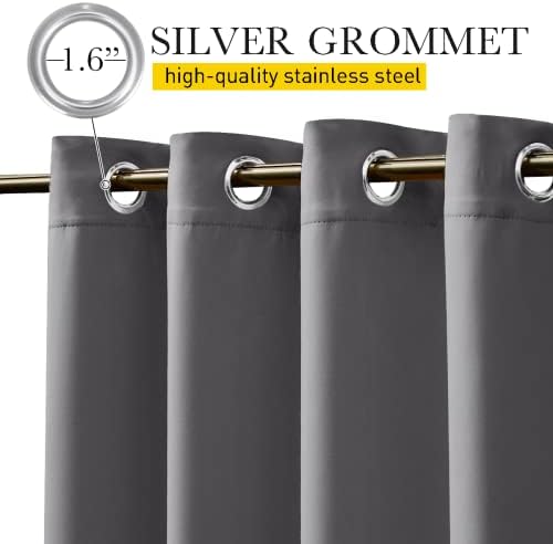 NICETOWN 2 PCs Weighted Outdoor Curtains - Image 2