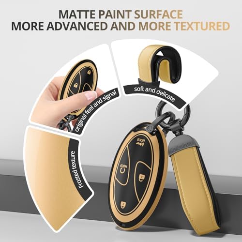 for Hyundai Key Fob Cover & Leather Keychain - Image 4