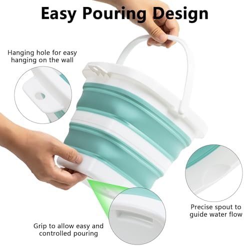 Collapsible Bucket, 1.32 Gallon 5L Small Mop Bucket - Image 4