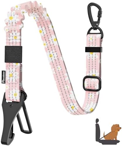 Pawaboo Dog Car Seat Belt– Reflective & Adjustable Dogs Cars Harness Leash by Pawaboo