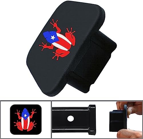 2 Inch Puerto Rico Coqui Frog Trailer Hitch Tube Cover Plug Cap, Tow Hitch - Image 2