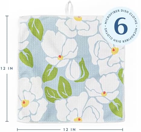 ELYN Microfiber Kitchen Dish Cloth Set, Quick-Dry & Absorbent Waffle Weave - Image 2