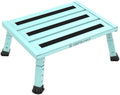 Adjustable RV Step Stool, Wide Platform, Foldable Legs by DEPSUNNY-Getyourlifeback