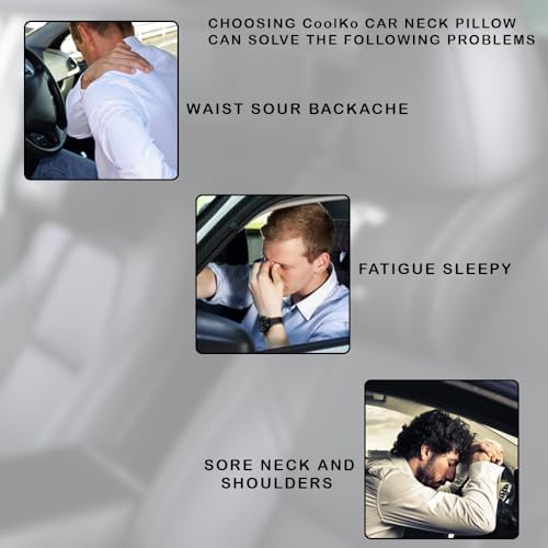 Car Headrest Neck Pillow Support Memory Foam Ergonomic Design Accessory - Image 4