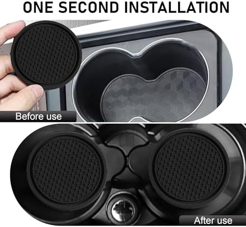 Car Cup Coaster, Universal Non-Slip Cup Holder Coasters - Image 3