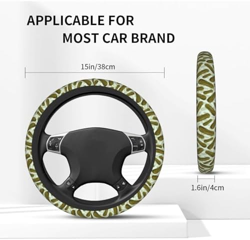 Pickles Steering Wheel Covers Non Slip Neoprene Steering Wheel Protector Cover - Image 2