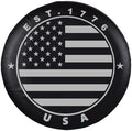 EST.1776 US Flag Spare Tire Cover Waterproof by JaykeJoy