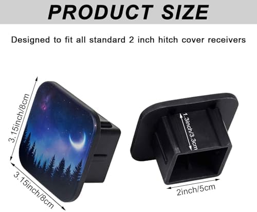 2" Trailer Hitch Cover Rubber Receiver Tube Cap Trailer Hitch Covers - Image 2
