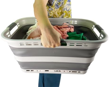 SAMMART 42L Collapsible Plastic Storage Basket - Image 7