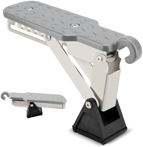 Adjustable Car Door Step, Aluminum Alloy Sturdy Foot Stand, 7 Angle Design by WODHMIEY