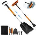 5-in-1 Ice Scrapers Snow Shovel Snow Brush Kit, Extendable Aluminum Foam Grip by HolaDream