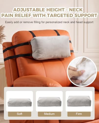 Neck Pillow for Recliner/Armchair, Non-Slip Adjustable Velvet - Image 3