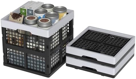 18 L Collapsible Milk Crates, Plastic Stackable Storage Crate - Image 7