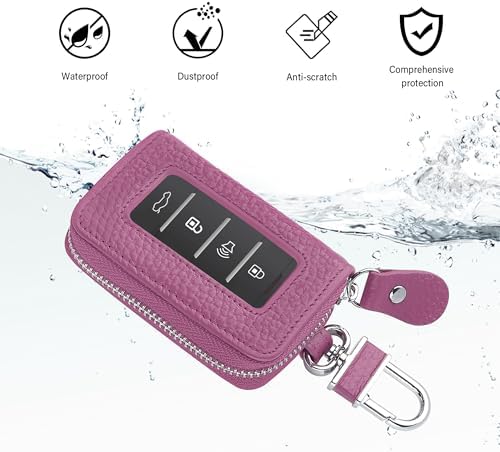 Car Key Fob Case for Replacing Old Key Fob Cover, Genuine Leather Car Key Case - Image 7